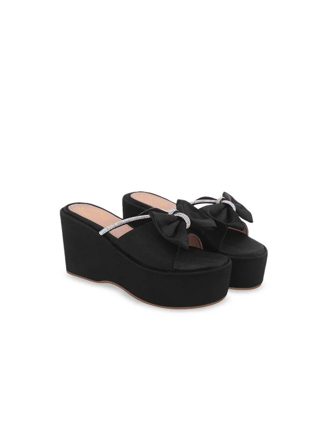 شوتوبيا Shoetopia Girls Embellished Flatform Heels with Bows