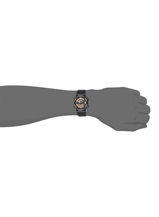 CASIO Men Youth Water Resistant Analog & Digital Watch AEQ-110W-1A3VDF - 47 mm - Black - Image 5