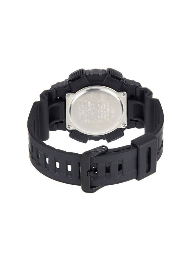 CASIO Men Youth Water Resistant Analog & Digital Watch AEQ-110W-1A3VDF - 47 mm - Black - Image 2