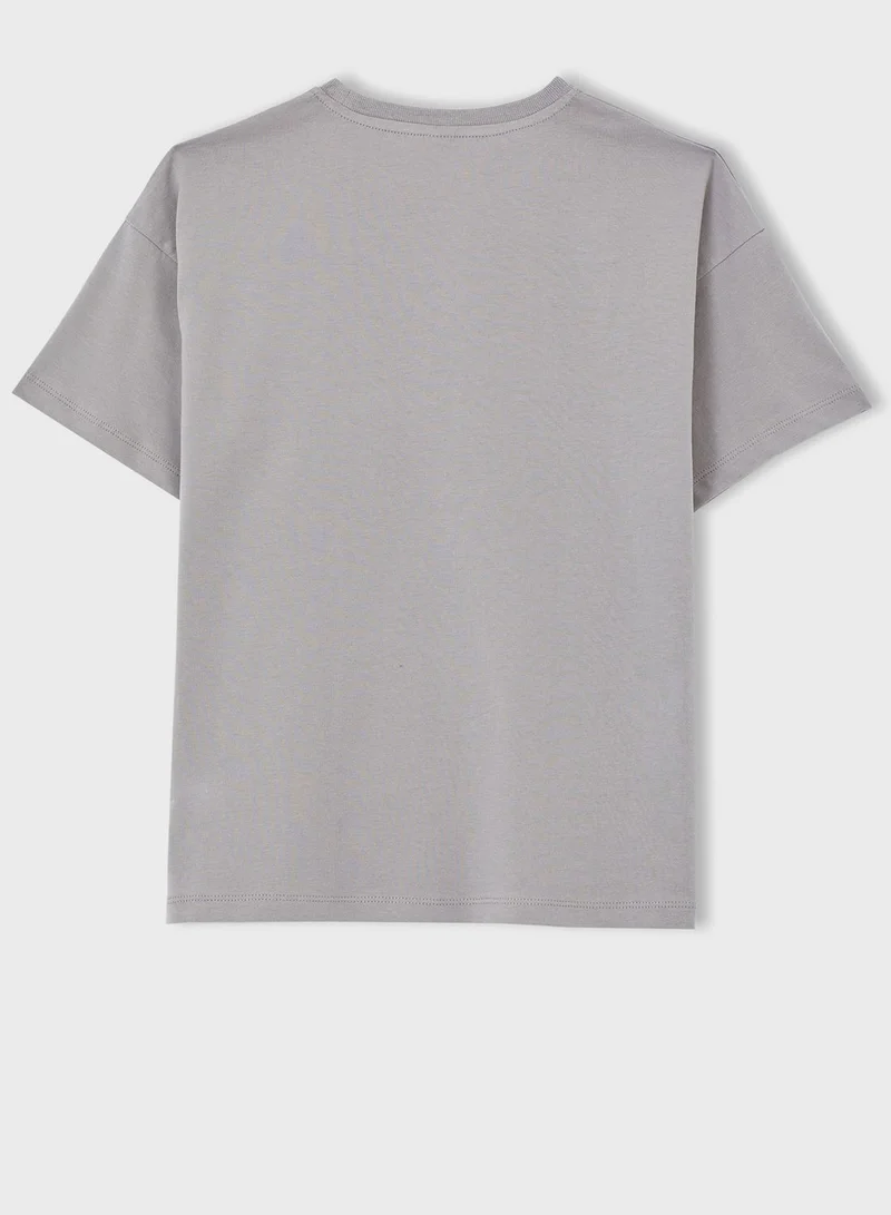 DeFacto Kids Slogan T-Shirt