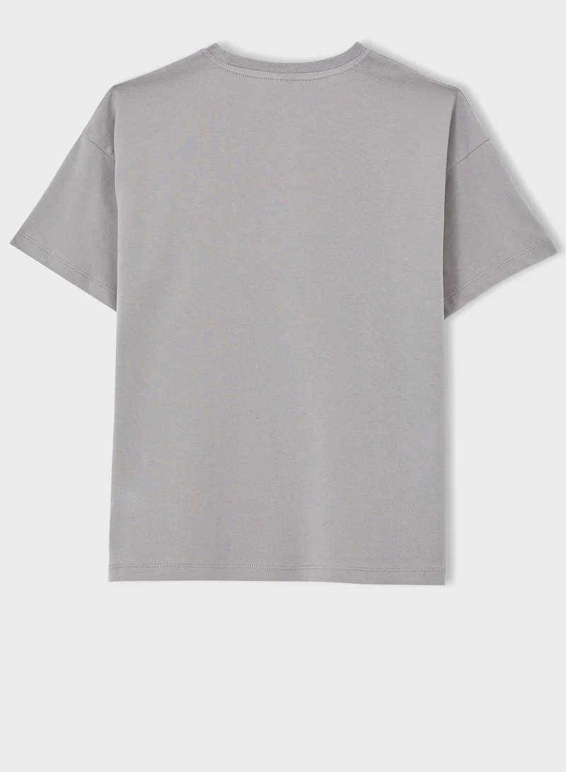 DeFacto Kids Slogan T-Shirt