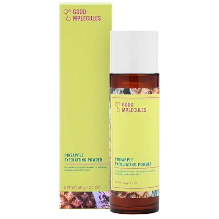 Good Molecules Pineapple Exfoliating Powder - Exfoliating Face Scrub with Natural Enzymes, Gentle Alcohol-Free Facial Cleanser, Skin Care for Face - Image 1