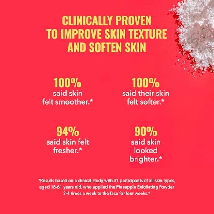 Good Molecules Pineapple Exfoliating Powder - Exfoliating Face Scrub with Natural Enzymes, Gentle Alcohol-Free Facial Cleanser, Skin Care for Face - Image 4