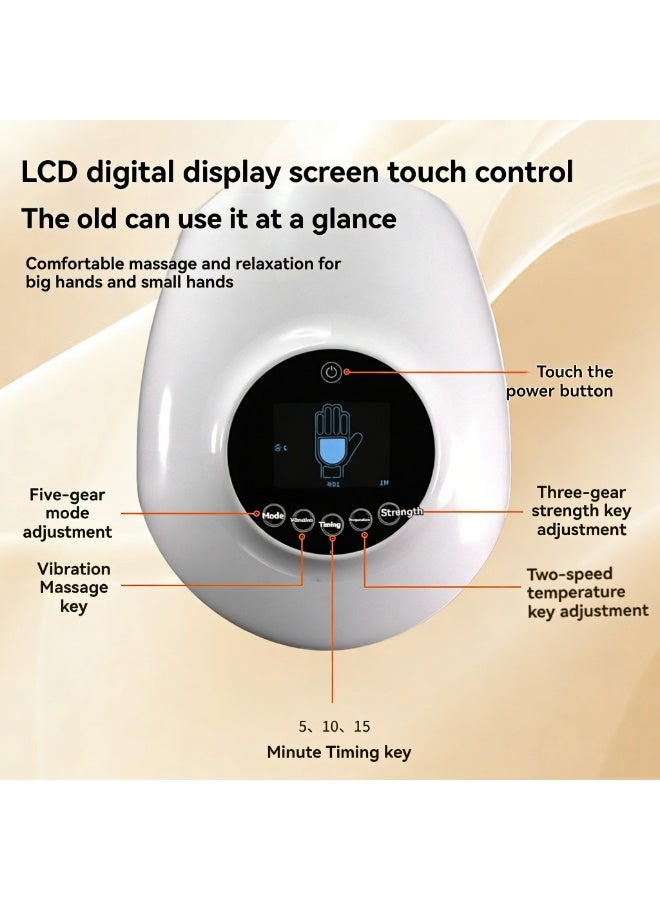 Multifunctional Digital Display Hand Massager Home Use Electric Kneading u0026 Heating Hand Protector Fingertip Precision Massager (1 Pcs) - Image 2