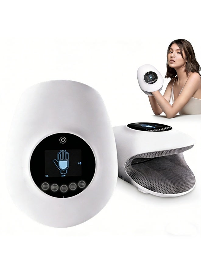 Multifunctional Digital Display Hand Massager Home Use Electric Kneading u0026 Heating Hand Protector Fingertip Precision Massager (1 Pcs) - Image 1