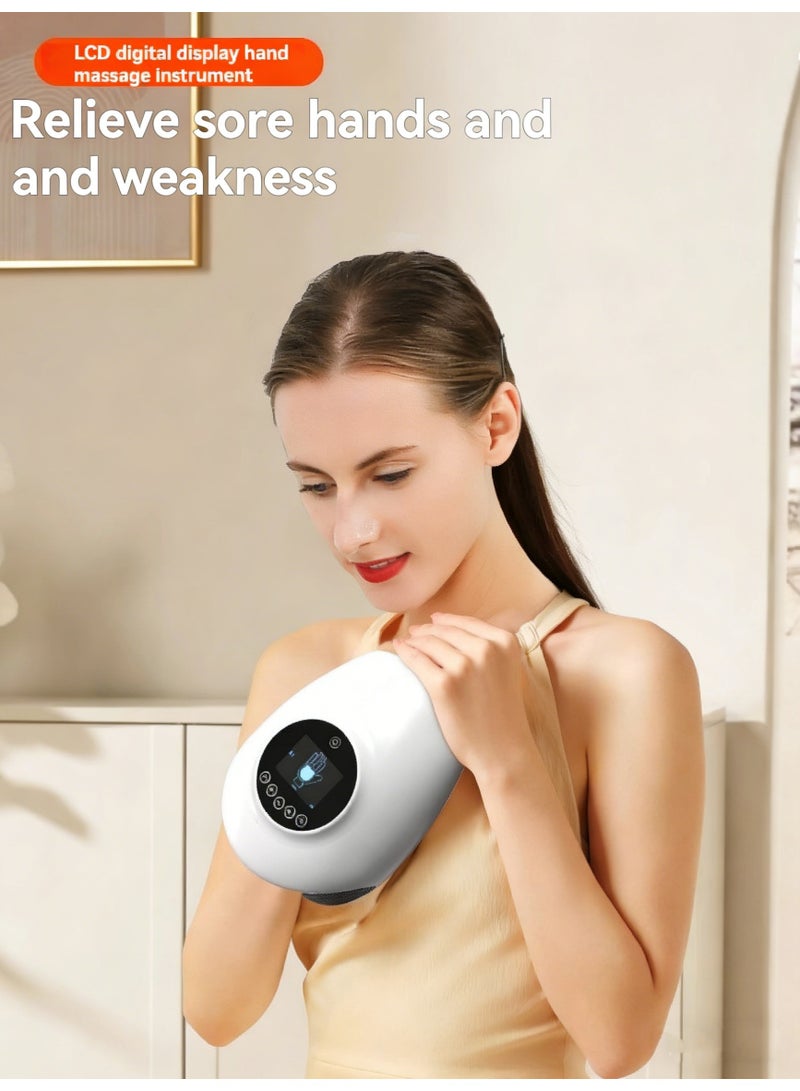 Multifunctional Digital Display Hand Massager Home Use Electric Kneading u0026 Heating Hand Protector Fingertip Precision Massager (1 Pcs) - Image 5
