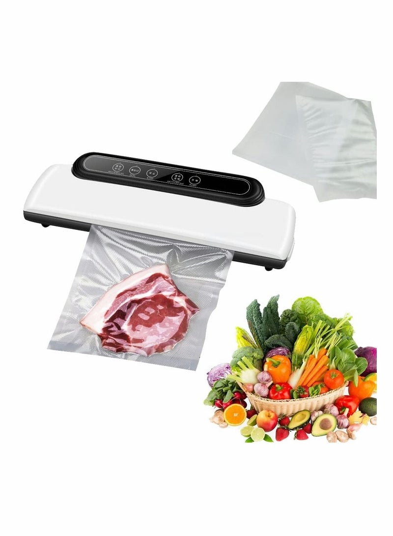 SYOSI Vacuum Sealer Machine for Food Storage, SYOSI Automatic Compressor Air Sealing System Saver, Dry Moist Oily Powder Modes, 11.8 inches, Touch Button, with 10 Bags - Image 1