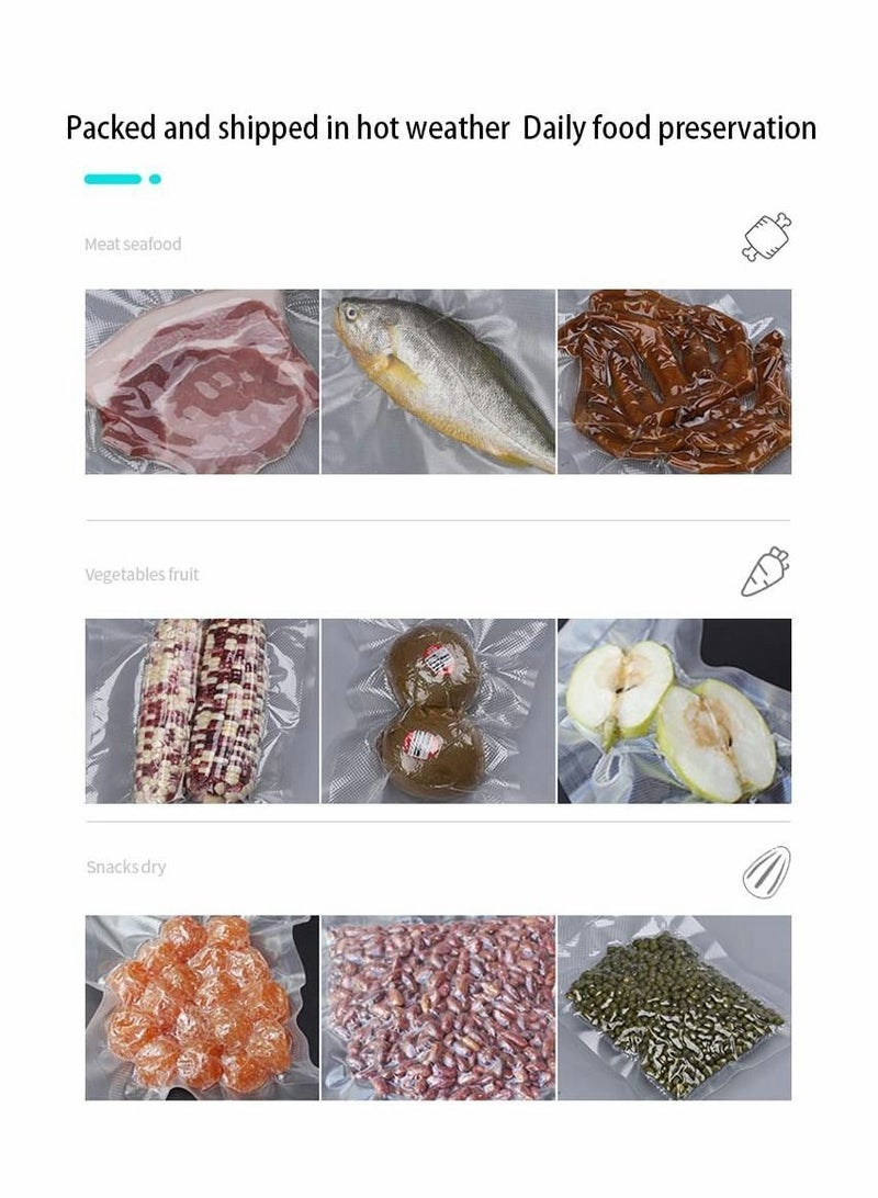 SYOSI Vacuum Sealer Machine for Food Storage, SYOSI Automatic Compressor Air Sealing System Saver, Dry Moist Oily Powder Modes, 11.8 inches, Touch Button, with 10 Bags - Image 3