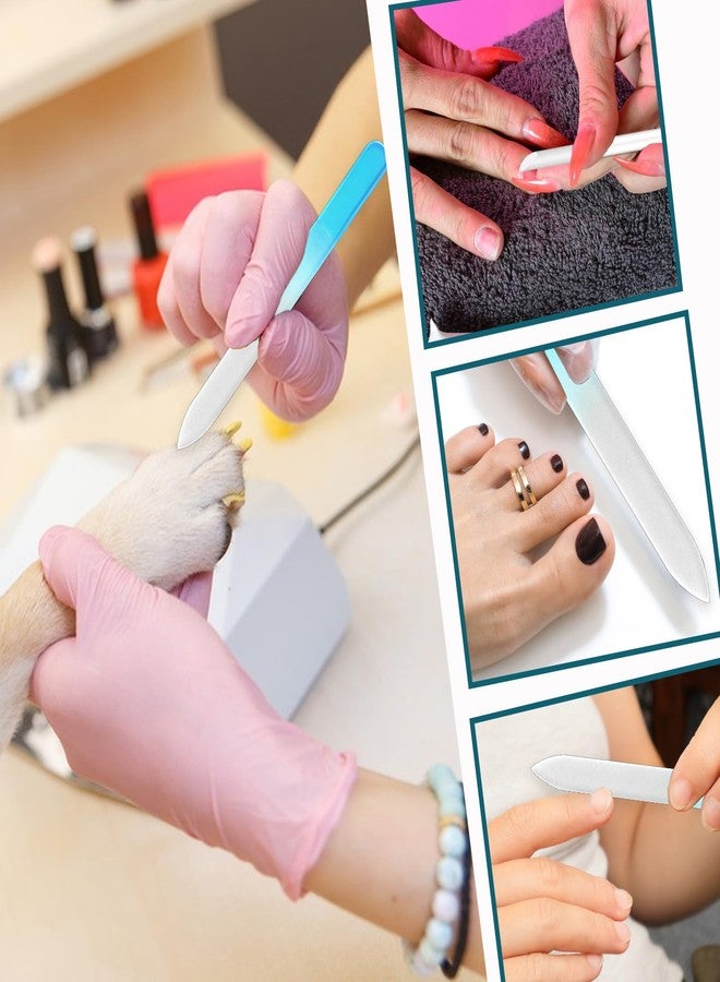 Styquenzer Crystal Nail File Set - 5 Pcs Nano Shiner Files, Glass Nail File, Cuticle Pusher, Buffer and Foot File - Image 3