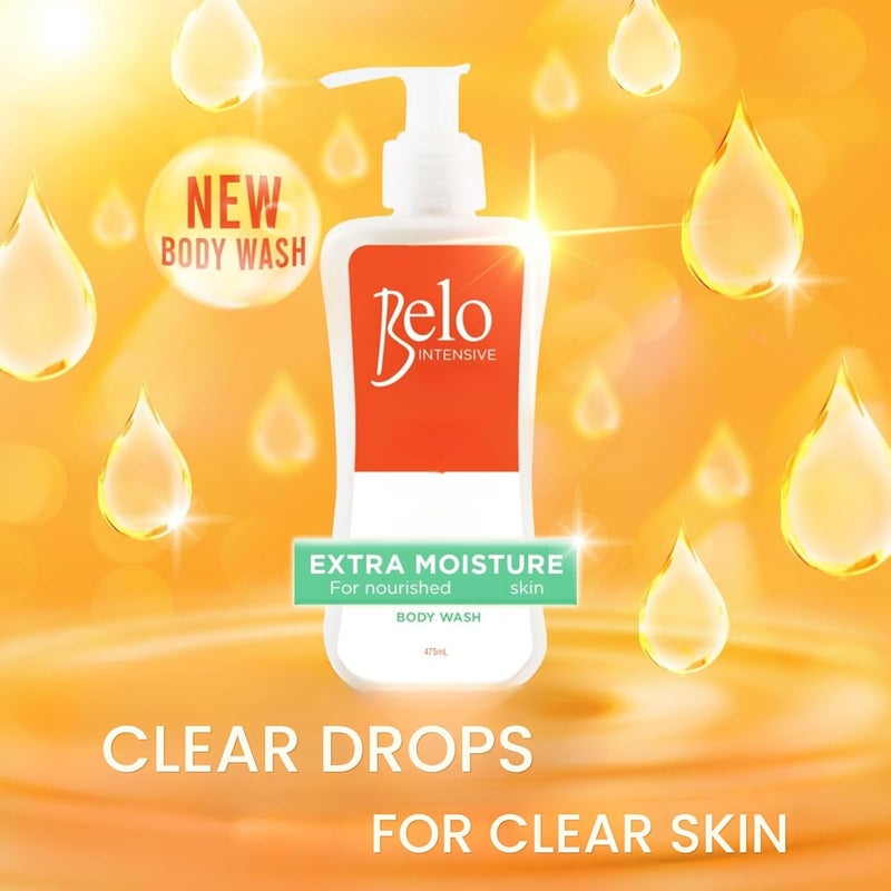 Belo Essentials Intensive Body Wash Hydrating Cleanser with Glycerin Smooth Lather Daily Shower Gel for Even Tone Skincare 475ml - Image 3