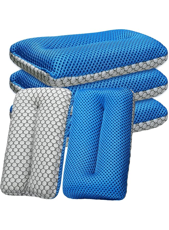 KASTWAVE Two Sided Bug And Tar Sponge, 5 Pcs Bug Remover Car Wash Sponge, Microfiber Ultra Soft Mesh Car Wash Sponges, For Car Washing Soft Mesh Sponges, Scratch Free For Car, Truck, Suv, Rv, Boat - Image 1