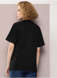 Dillinger Oversized Graphic Print Combed Cotton T-Shirt by Styli  - Image 4
