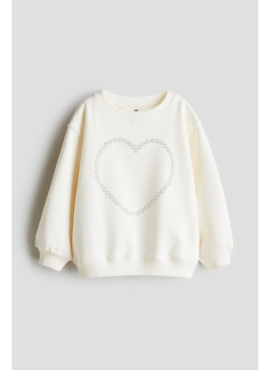 H&M Motif-Detail Sweatshirt