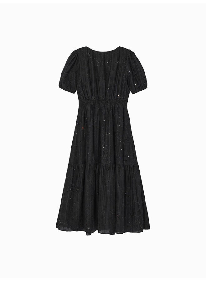 سيمير فستان طويل بتفاصيل حجارة الراين للنساء - Image 2