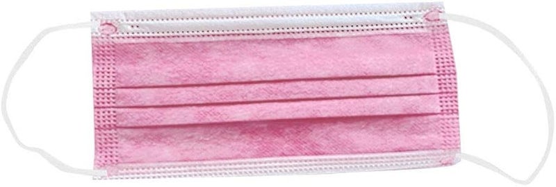 woobles 50Pcs Disposable Face Masks for Adults Women 3-layer Anti-fog Disposable Face Masks Full Face Protection Watermelon Red - Image 3