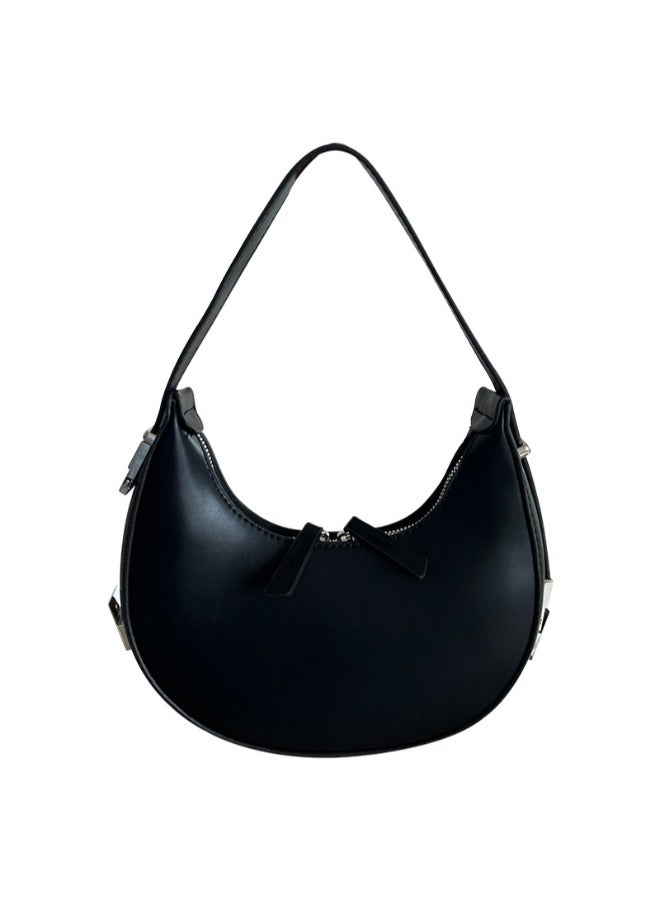Rup Art Women's Crescent PU Shoulder Bag – Stylish & Versatile Hobo Handbag with Trendy Moon Shape - Image 1