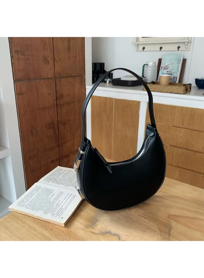 Rup Art Women's Crescent PU Shoulder Bag – Stylish & Versatile Hobo Handbag with Trendy Moon Shape - Image 2