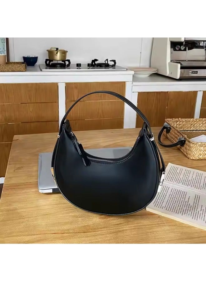 Rup Art Women's Crescent PU Shoulder Bag – Stylish & Versatile Hobo Handbag with Trendy Moon Shape - Image 3