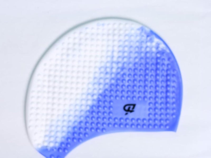 Keep Fit Grainy Swimming Cap White, Cyan, Light Blue