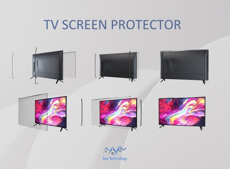 Sea Technology Marine Technology 70 Inch TV Screen Protector Shatterproof, Scratchproof, Anti-Fingerprint, TV Protector Suitable for All Screen Types, Acrylic Screen Protector 3mm Thick (70 Inch) - Image 5