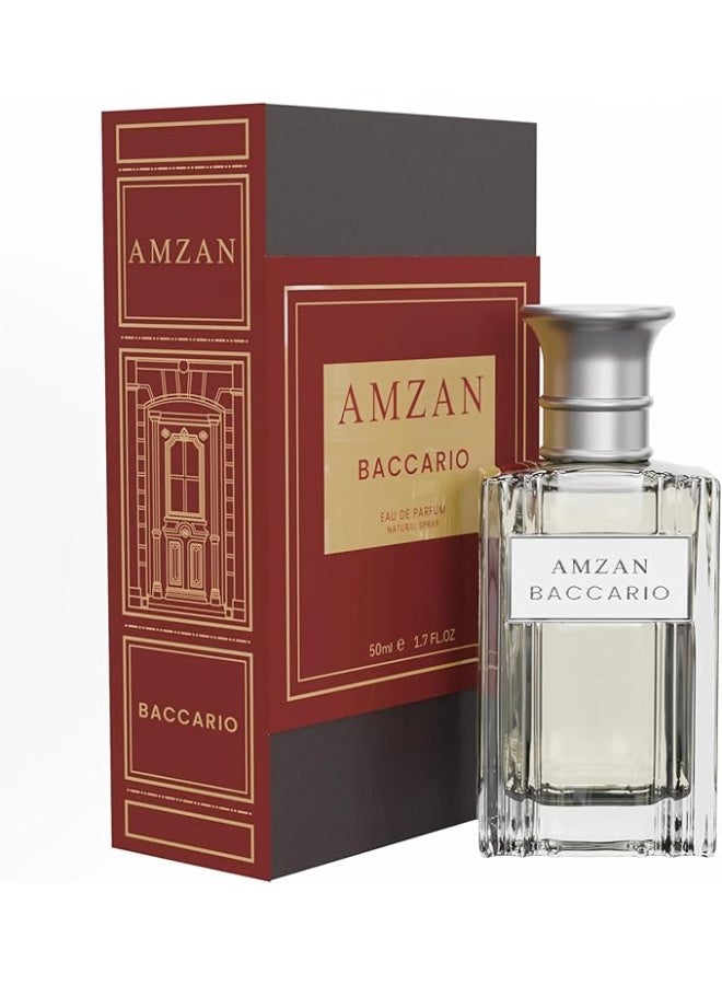 AMZAN BACCARIO Eau de Parfum Perfume for Men & Women, Long-Lasting Unisex Fragrance, 50ml - Image 2