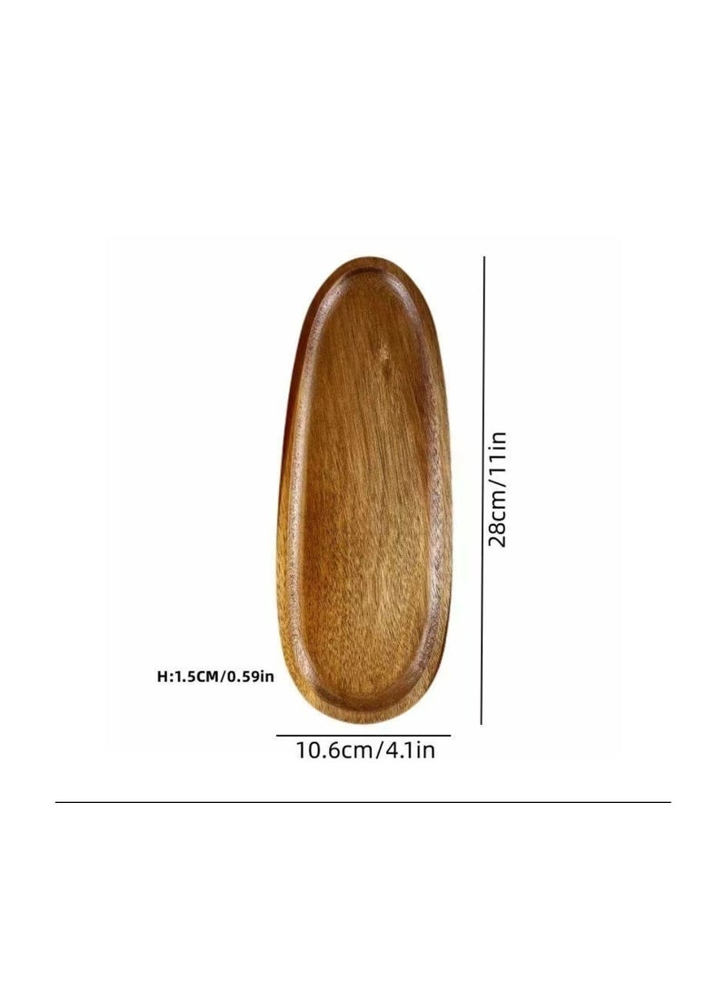 Wooden Oval Special Shape Plate - Image 5
