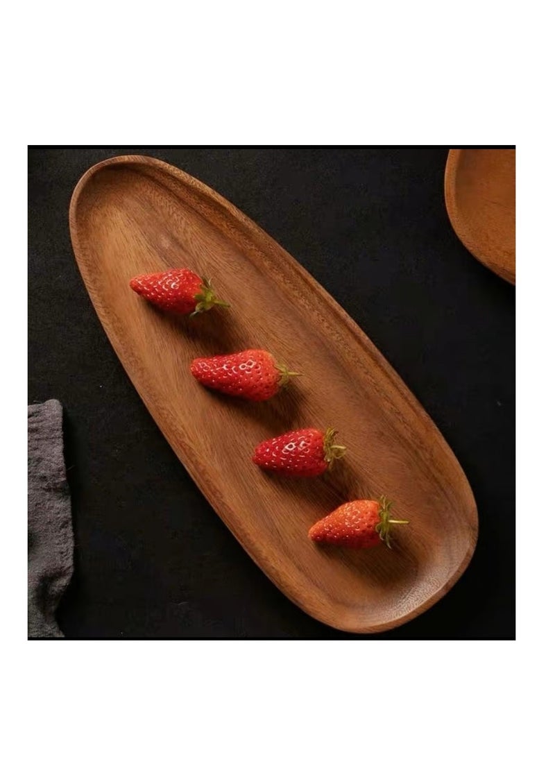 Wooden Oval Special Shape Plate - Image 1