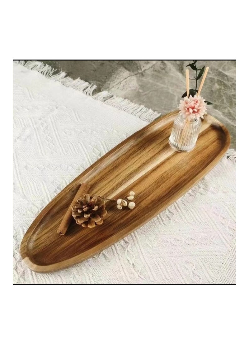 Wooden Oval Special Shape Plate - Image 2