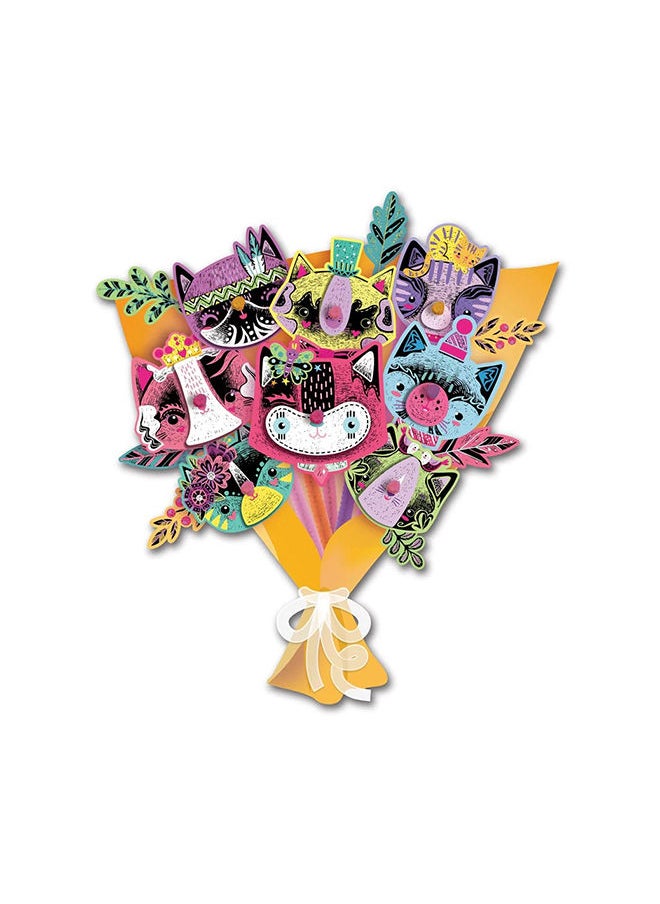 Avenir Kitty Themed Fun! Create Personalized Bouquets With Sheets, Wrapping Paper, and Ribbon Step-by-step Instructions for Kids 3+  - Image 4