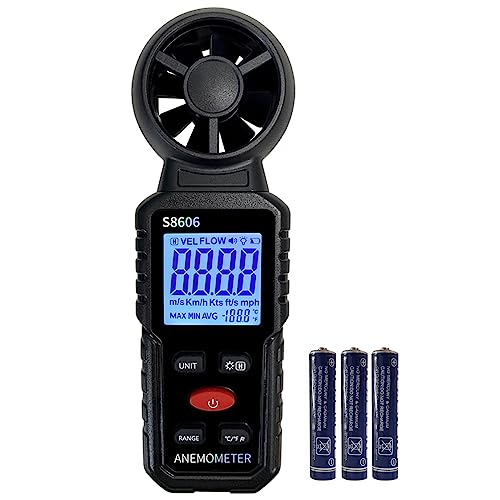 Soonkoda 3 in 1 Handheld Anemometer Wind Speed Meter Gauge Speedometer Wind Level Tester Air Flow Meter Temperature Measuring Device Outdoor for Sailing Surfing Flying Shooting - Image 4