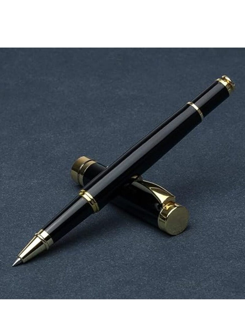 LYNLYN Ballpoint Pen Black Refill,Luxury Metal Ball Point Pen with 2 Refills Black Ink Pen Smooth Writing Rollerball Pen Gift for Professional Executive,Office,Nice BallPens Classy Gift Box  - Image 2