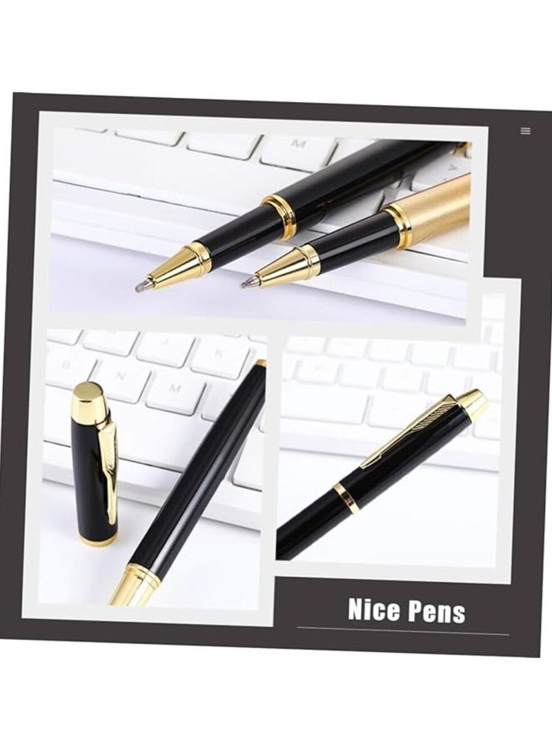 LYNLYN Ballpoint Pen Black Refill,Luxury Metal Ball Point Pen with 2 Refills Black Ink Pen Smooth Writing Rollerball Pen Gift for Professional Executive,Office,Nice BallPens Classy Gift Box  - Image 4