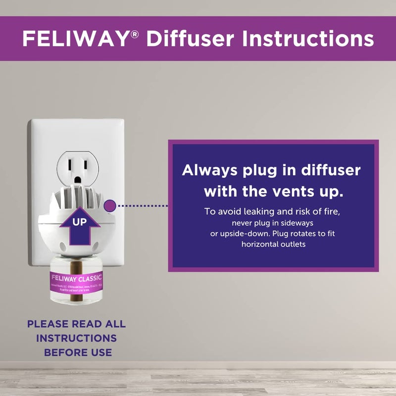 FELIWAY Classic Cat Calming Pheromone Diffuser, 30 Day Starter Kit (48 mL) - Image 4