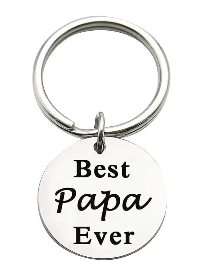 Key Ring-Best Papa Ever, for Father's Day Gifts  - Image 1