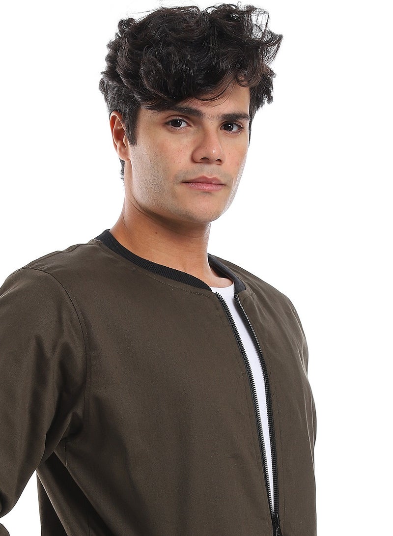 Caesar Mens Jabardine Lining Jacket With Zipper  - Image 3
