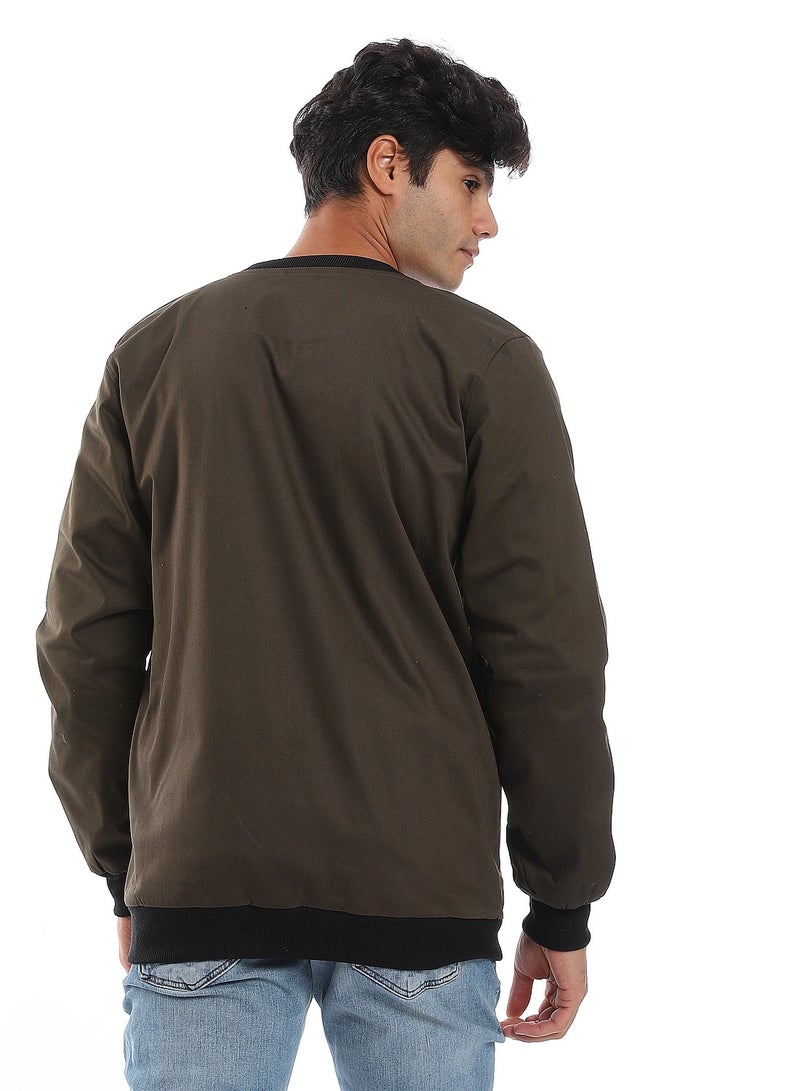 Caesar Mens Jabardine Lining Jacket With Zipper  - Image 4