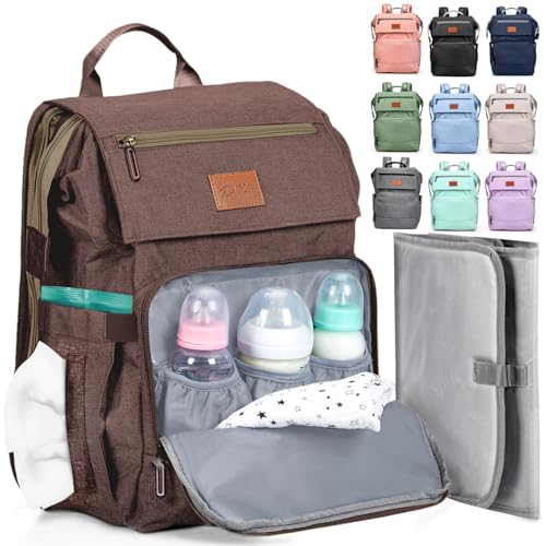 PILLANI Baby Diaper Bag Backpack Large Bag for Boys Girls Waterproof Diaper Backpack Travel Diaper Bags wChanging Pad Baby Registry Search Shower Gifts Essentials Must Haves Newborn Stuff - Image 1