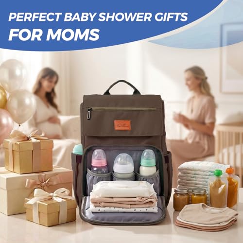 PILLANI Baby Diaper Bag Backpack Large Bag for Boys Girls Waterproof Diaper Backpack Travel Diaper Bags wChanging Pad Baby Registry Search Shower Gifts Essentials Must Haves Newborn Stuff - Image 3