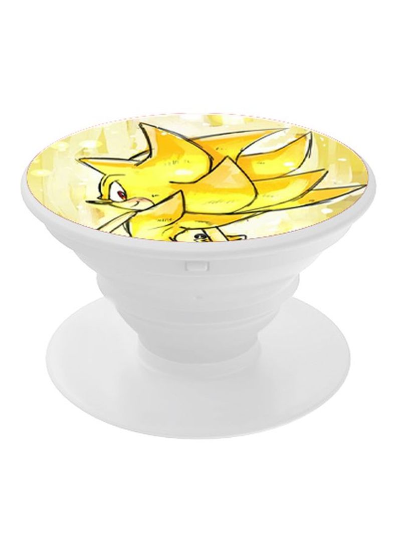 RKN Printed Pop Socket White/Yellow - Image 2