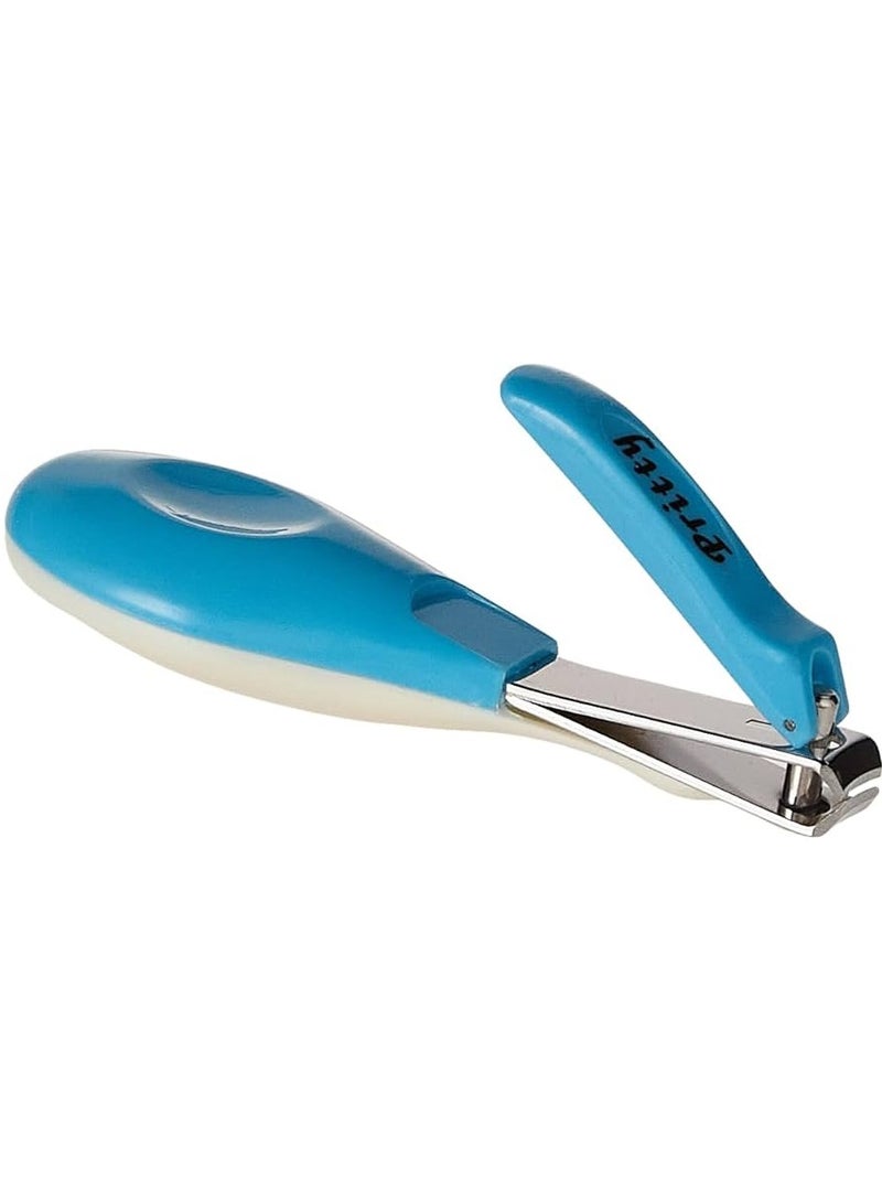 Pritty Baby Nail Clipper with Long Grip - Specially Designed for Tiny Finger & Toe Nails, Blue, Safe and Precise - Image 1