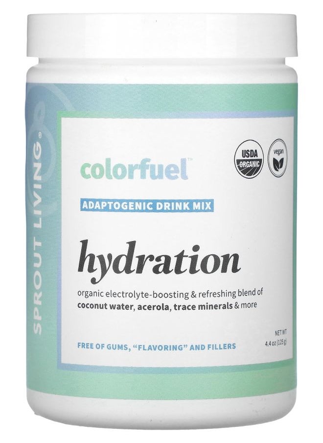 Sprout Living Colorfuel Adaptogenic Drink Mix Hydration 4.4 oz (125 g) 