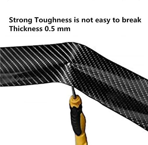 Automaze Car Door Universal Edge Guard Clear Door Sill & Trim Protector, Vinyl Protection Film/Tape, Fit for Most Cars (Carbon Black, 3cm X 9.8ft) - Image 5