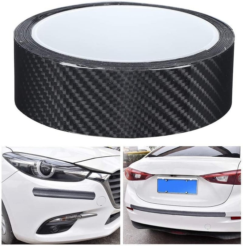 Automaze Car Door Universal Edge Guard Clear Door Sill & Trim Protector, Vinyl Protection Film/Tape, Fit for Most Cars (Carbon Black, 3cm X 9.8ft) - Image 3
