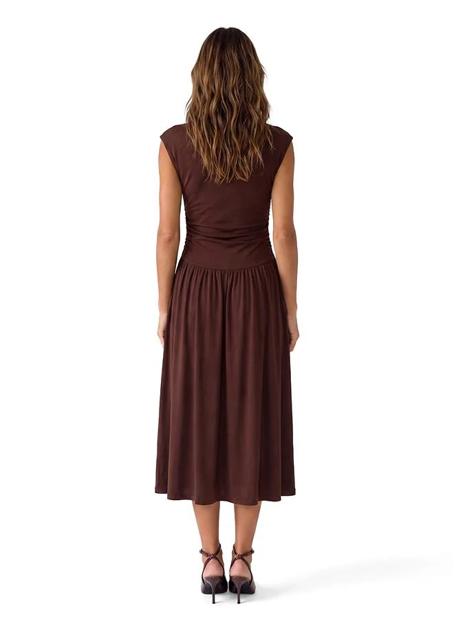 كوتون Drop Waist Midi Dress