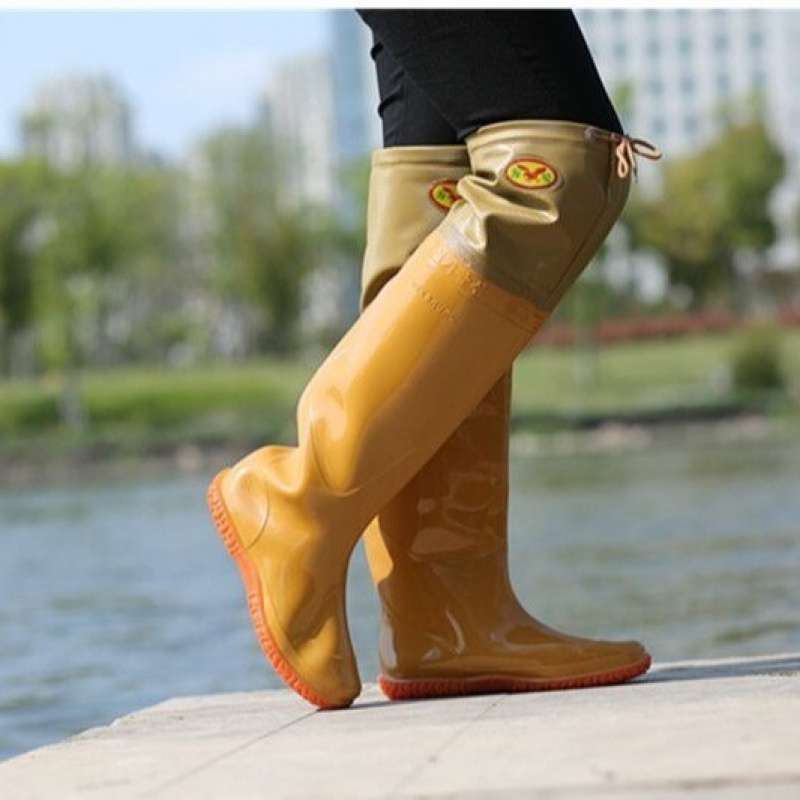 New Style Rice Planting Shoes For Men And Women, High Boots, Paddy Field Shoes And Socks, Soft-Soled Lace-Up Water Shoes, Full Tendon Soft Rain Boots, Rain Boots - Image 5