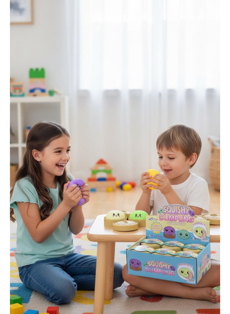 2 PCS Dumpling Squishy Dumpling Stress Ball Steamed Stuffed Bun Stress Relief Squeezing Bun Toys For Halloween Project Tricking People Kid Playing - Image 2