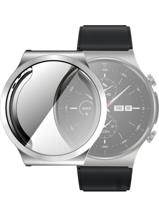 NIBEMINENT For Huawei GT 2 Pro ECG Full Coverage TPU Protective Case Cover Silver - Image 1