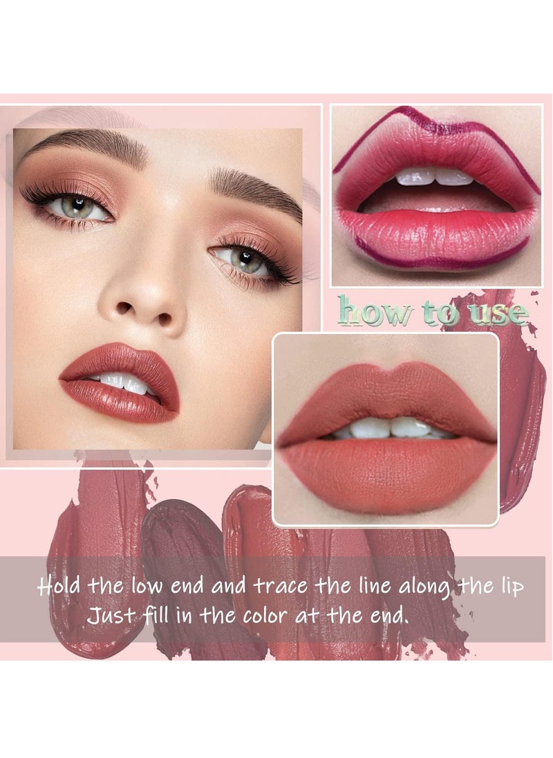 TEAYASON - Liquid Matte Lipstick, Velvet Air Moisture Smooth Crayon Lip Stain, 24 Hour Super Stay Natural Nude Lipstick, Long Lasting Waterproof Lip Gloss Lipstick For Women, (No. 7 Single) - Image 1