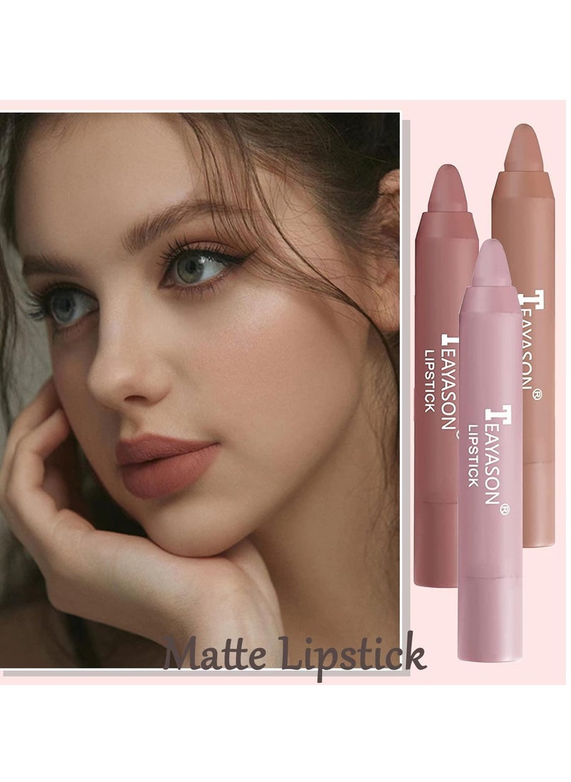TEAYASON - Liquid Matte Lipstick, Velvet Air Moisture Smooth Crayon Lip Stain, 24 Hour Super Stay Natural Nude Lipstick, Long Lasting Waterproof Lip Gloss Lipstick For Women, (No. 7 Single) - Image 1