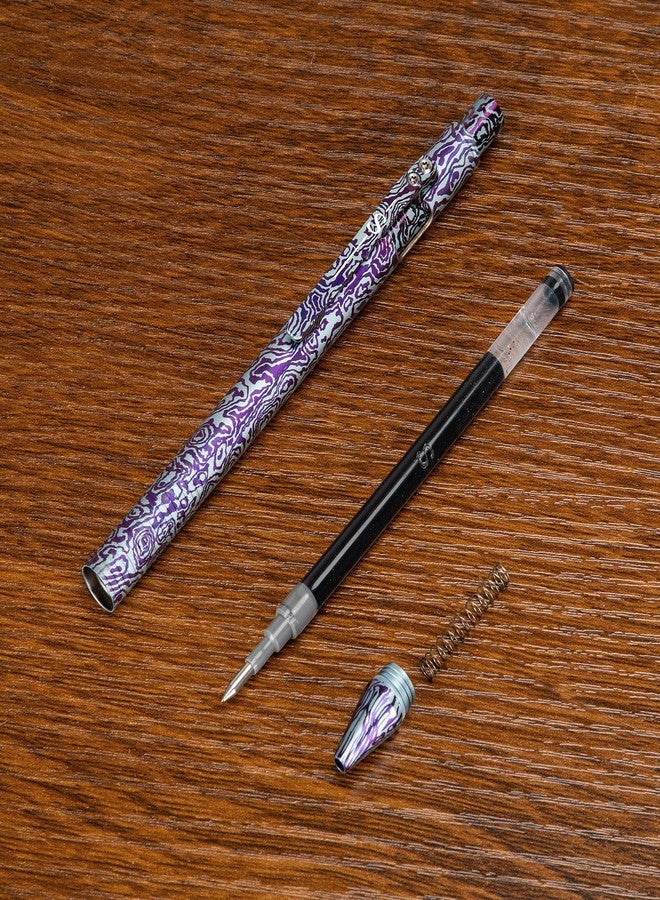 SMOOTHERPRO Titanium Bolt Action Pen - Compatible with Pilot G2 Refills Retractable Ballpoint Pen for Travel, School, Work, Left-Handed Friendly - Minecraft Color - Image 4